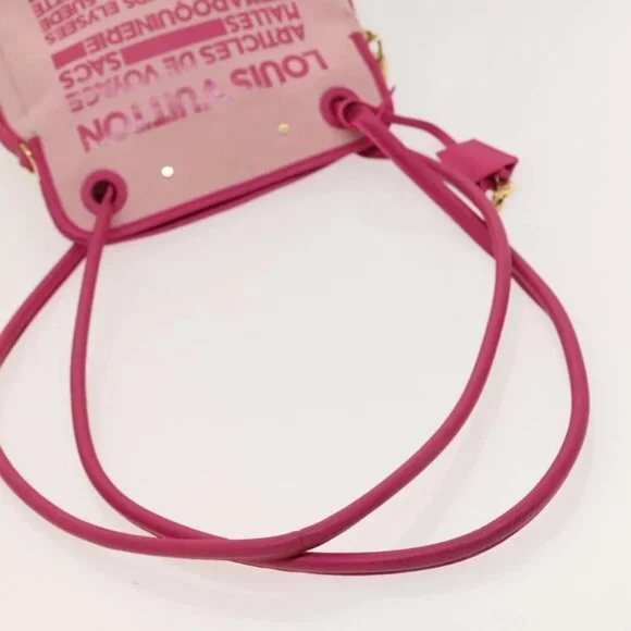 LOUIS VUITTON Cruise Line Rider Shoulder Bag Pink LV Auth - Picture 8 of 16